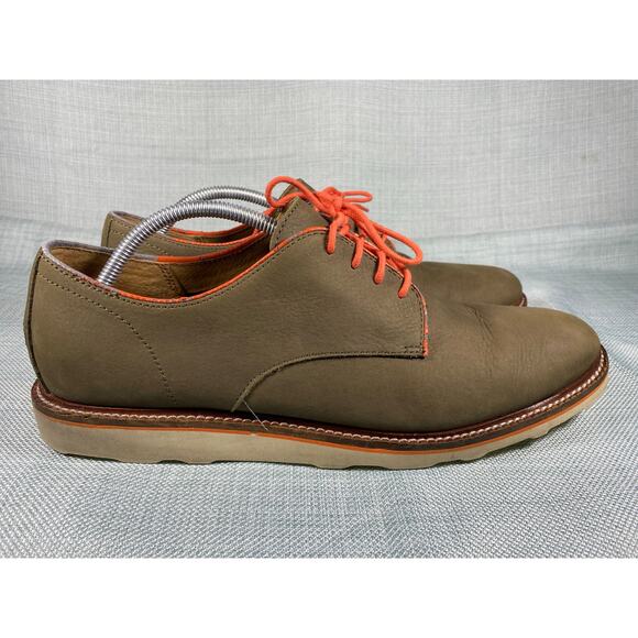 Polo Ralph Lauren Men\'s Wilber Oxford Shoe Men’s sz 12 12D Dark Green/Orange main image 9